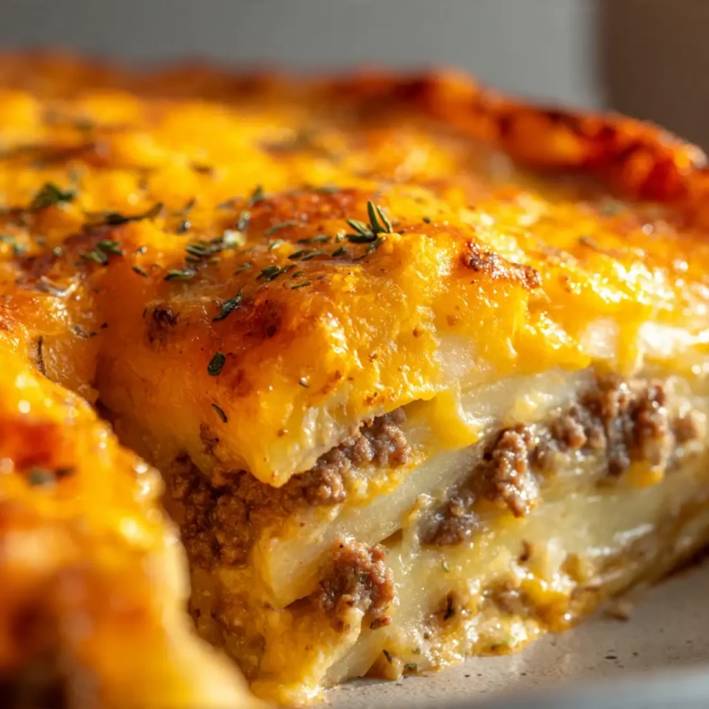 Ground Beef and Potato Casserole Dinner Idea