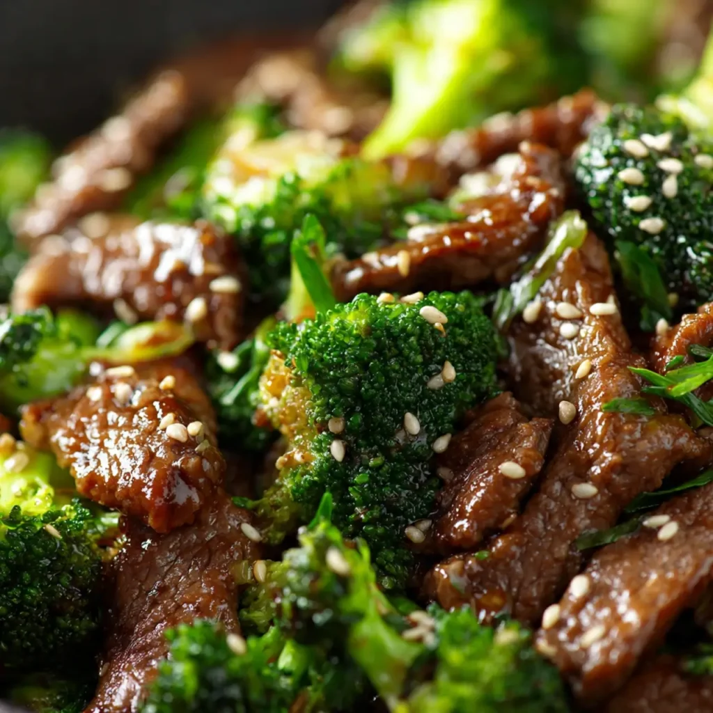 Chinese Beef and Broccoli Stir-Fry Dinner
