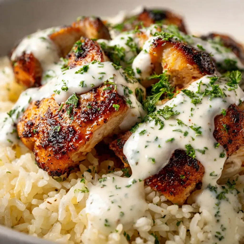 Smothered Chicken and Rice Easy Dinner