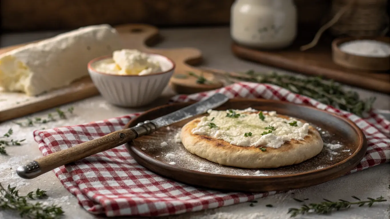 How to keep cottage cheese flatbread from sticking