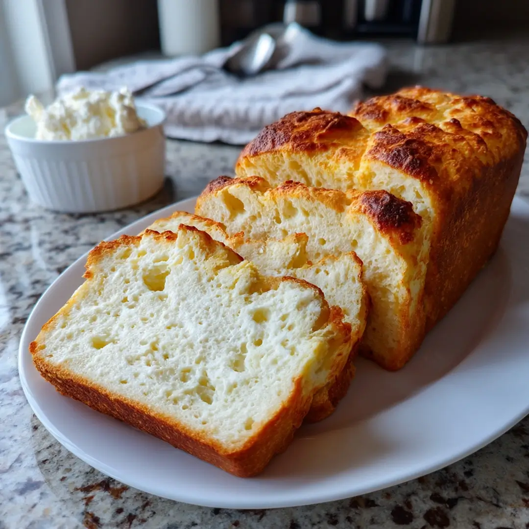3 Ingredient Cottage Cheese Bread