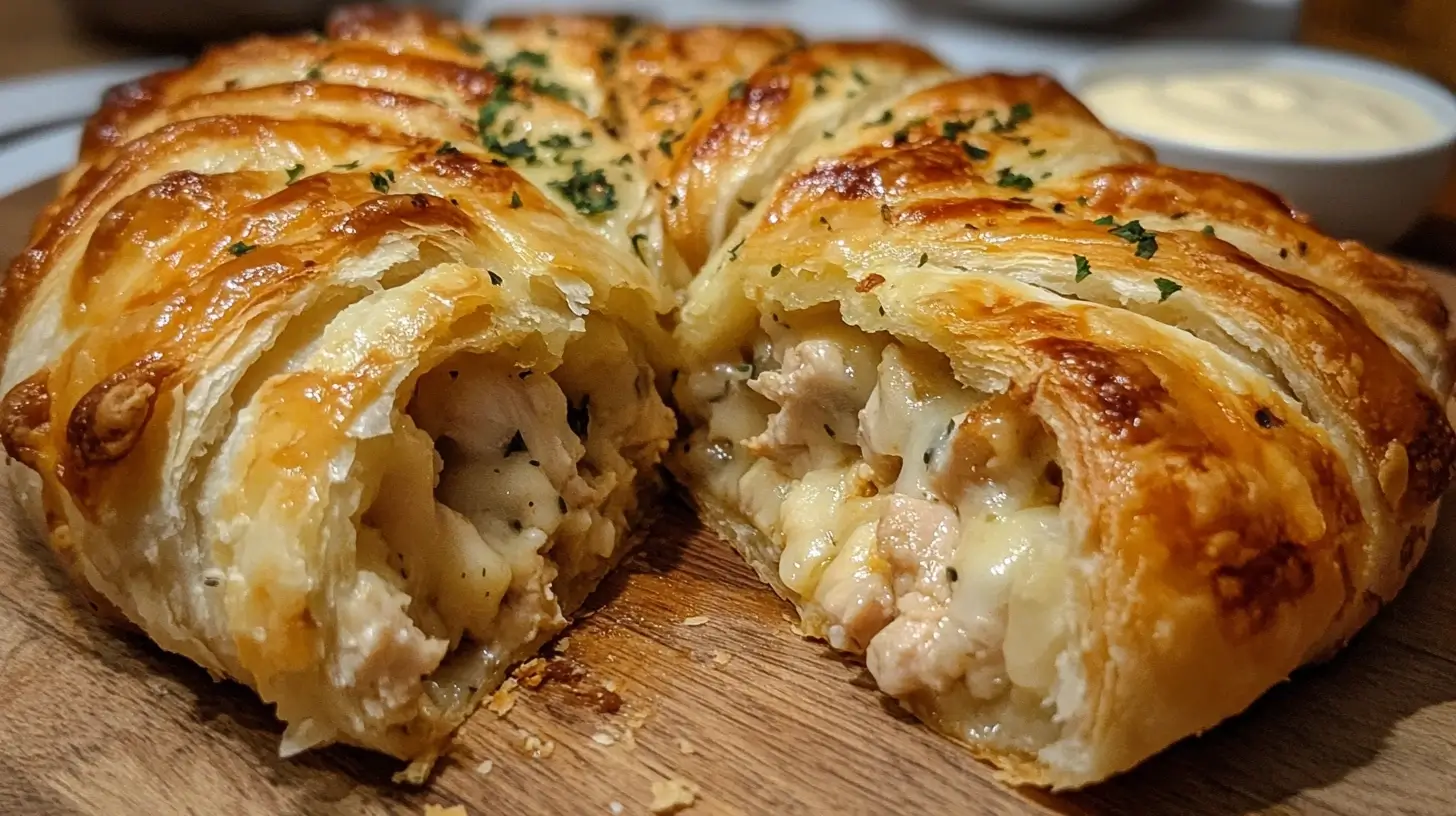 Chicken and Cheese Jalousie Recipe