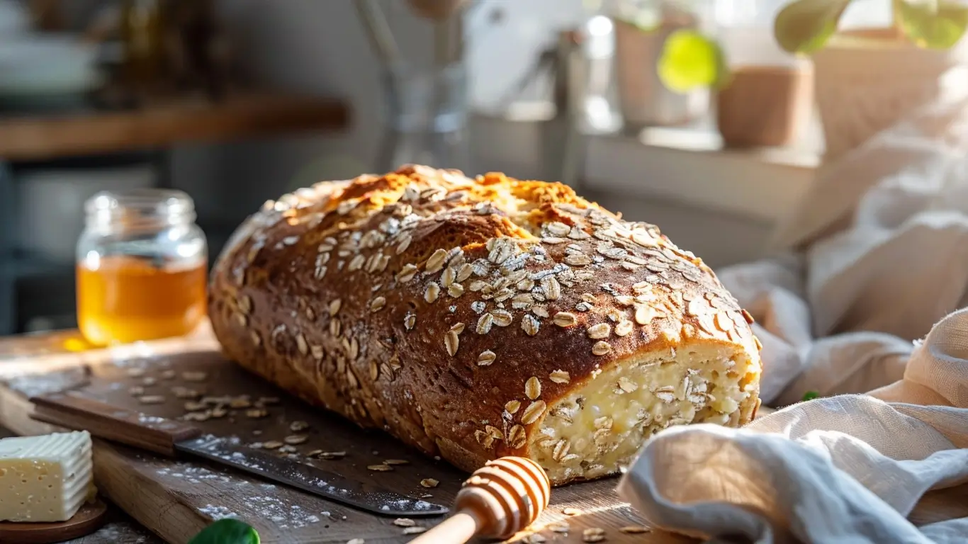 Cottage Cheese Bread with Oats