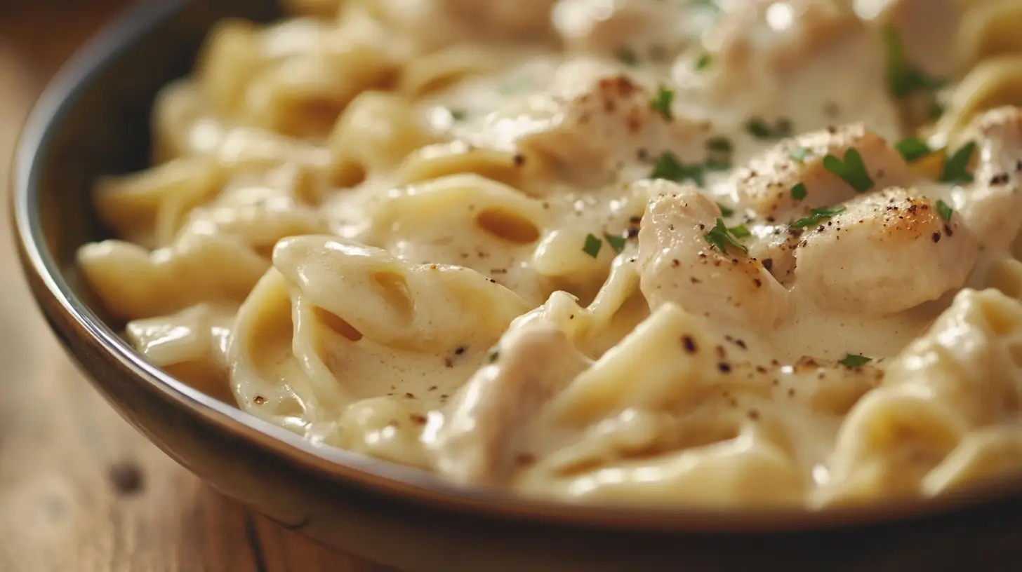 Crock Pot Garlic Parmesan Chicken Pasta Recipe