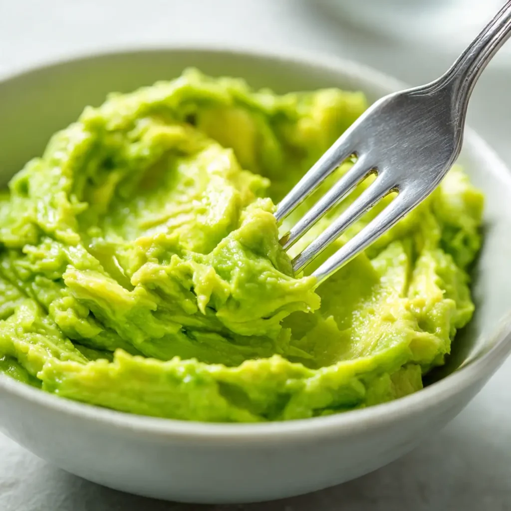 mashing-avocado-for-chickpea-feta-salad