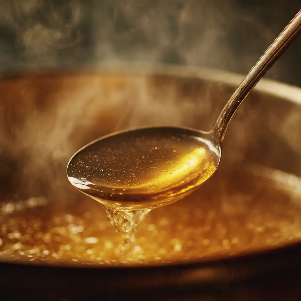 reserving-pasta-water Reserving starchy pasta water