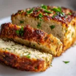 Garlic Parmesan Chicken Meatloaf