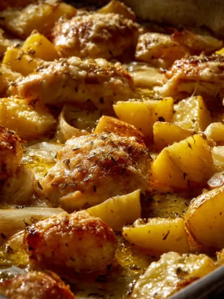 Garlic Parmesan Chicken and Potatoes