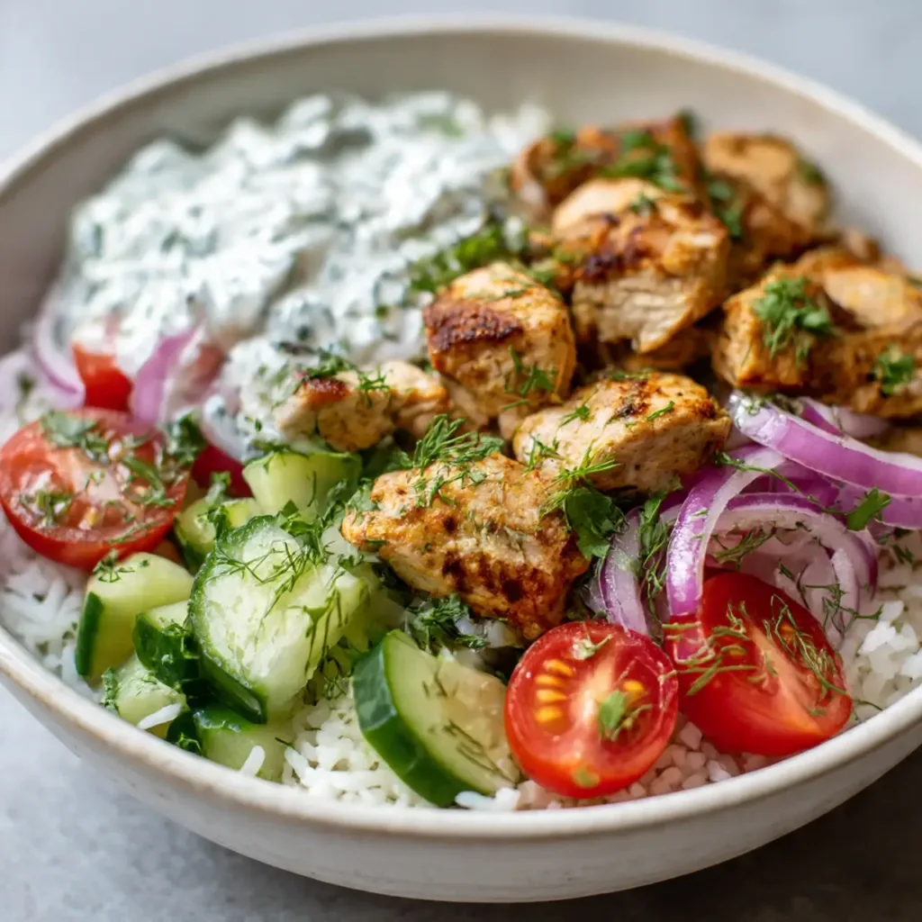 Healthy and Delicious Chicken Gyro Bowls Recipe