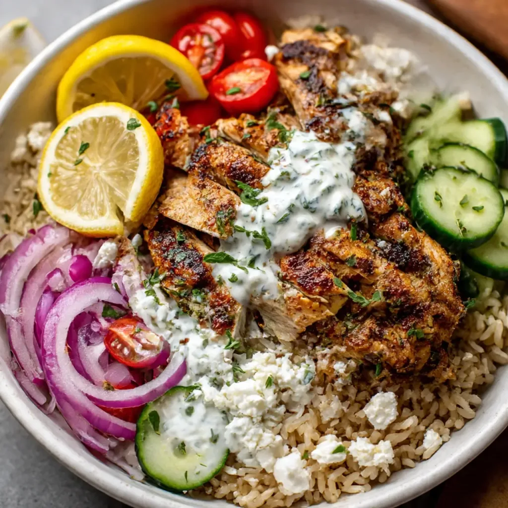 Healthy and Delicious Chicken Gyro Bowls Recipe