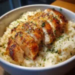 One Pan Creamy Parmesan Chicken And Rice