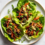 Savory Ground Beef Lettuce Wraps with Asian Inspired Flavors