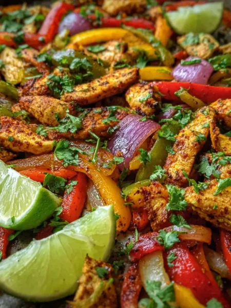 Sheet Pan Chicken Fajitas