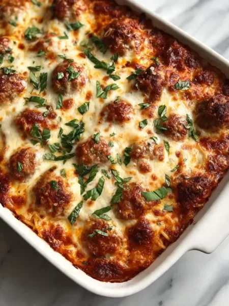 Baked Spaghetti and Meatballs