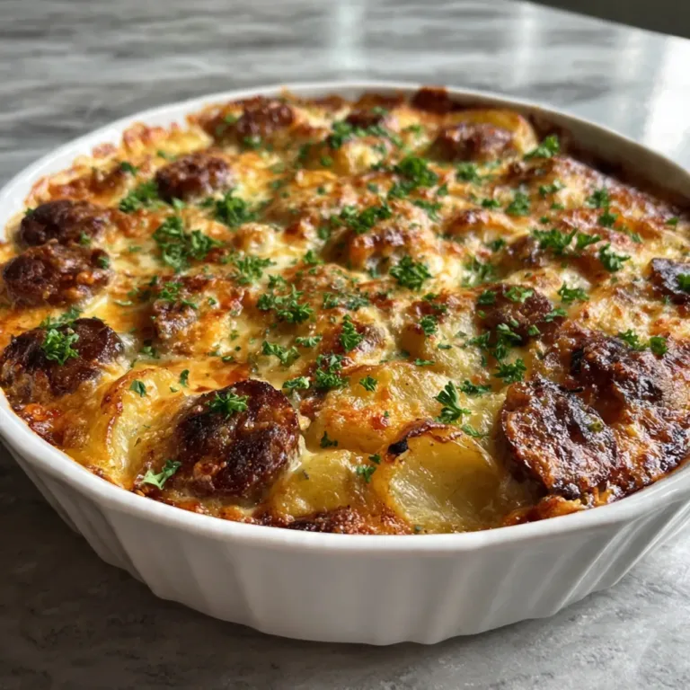 Cheesy Ranch Potatoes and Smoked Sausage Bak