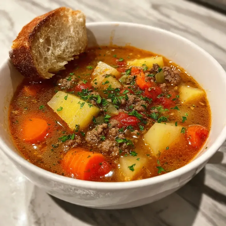 Hearty Hamburger Soup