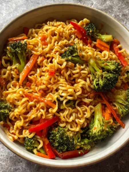 Simple Ramen Stir-Fry with Veggies